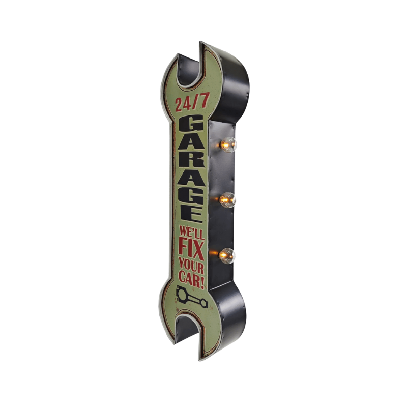 Wrench Shape Wall Décor LED