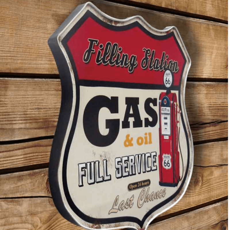 Last Chance Gas & Oil Station Sign