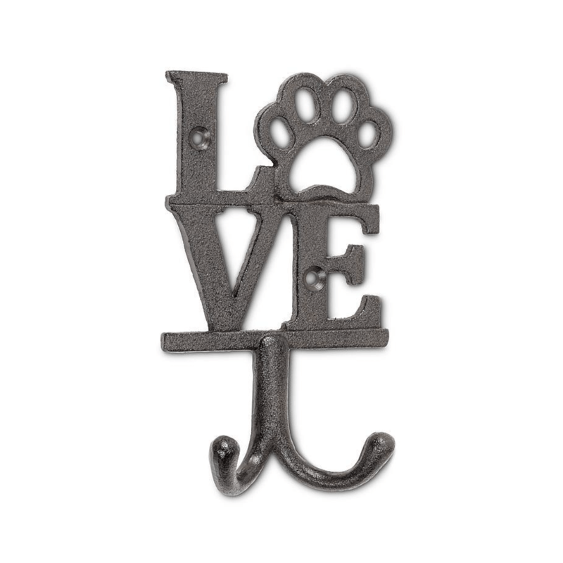 Love Sign w/ Dog Paw Double Hook (coming soon.)