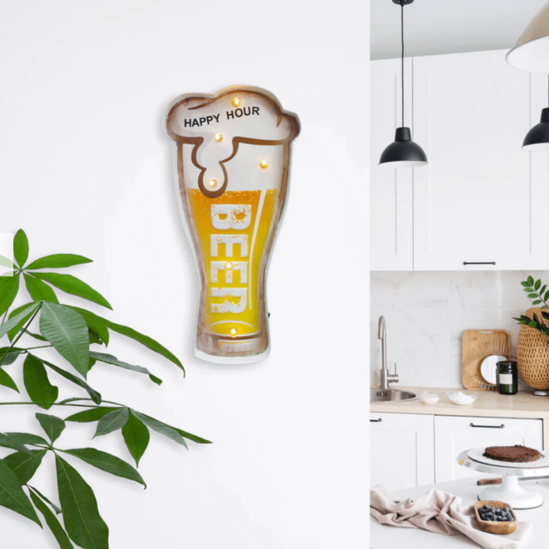 Happy Hour Beer LED Sign