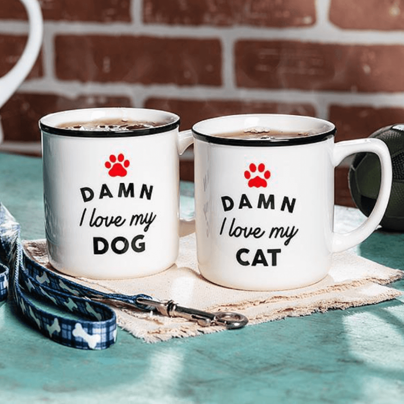 Love My Dog Text Mug