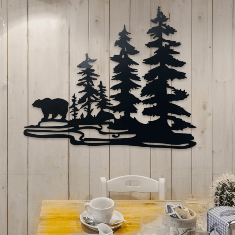Forest & Bear Wall Art