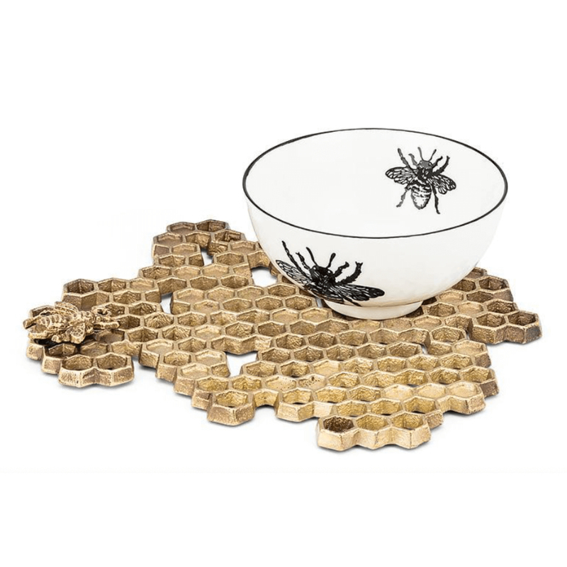 Honeycomb Trivet w/ Bee (more coming soon.)