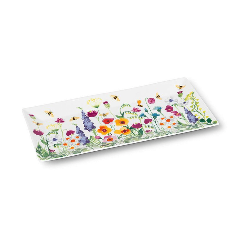 Bee Garden Rectangle Plate/Platter (Large)