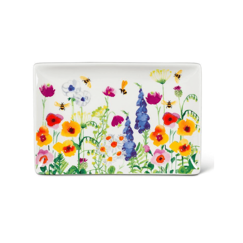 Bee Garden Rectangle Plate (Small)
