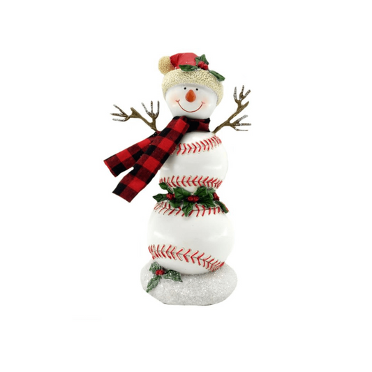 Baseball Snowman