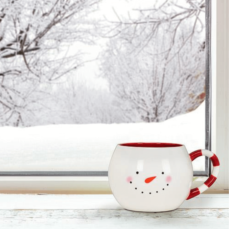 Snowman Face Ball Mug