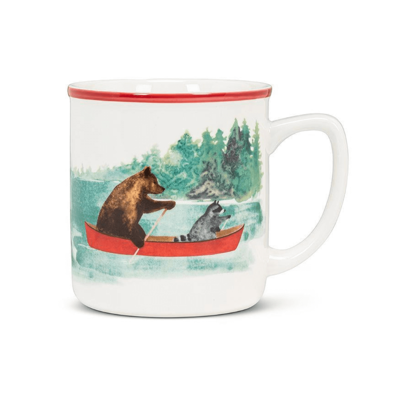 Animals in Canoe Mug