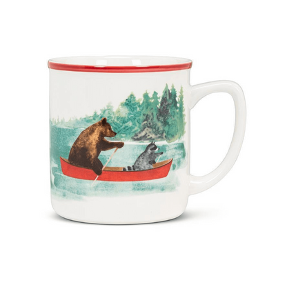 Animals in Canoe Mug