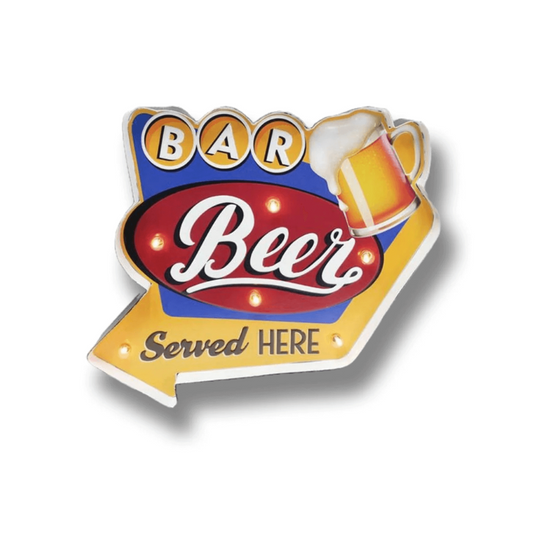 Beer Served Here LED Bar Sign