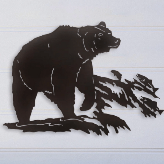 Bear Fishing Wall Art