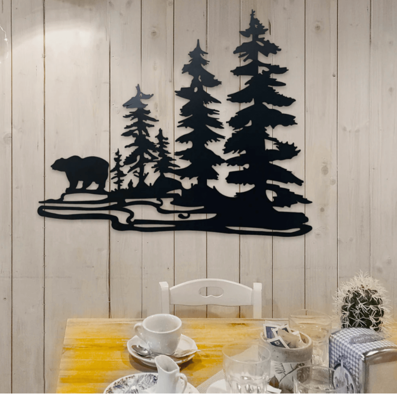 Forest & Bear Wall Art