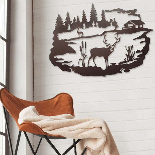 Deer’s Cabin Wall Art