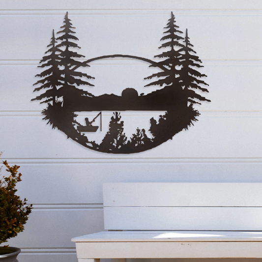 Fishing on the Lake Wall Art