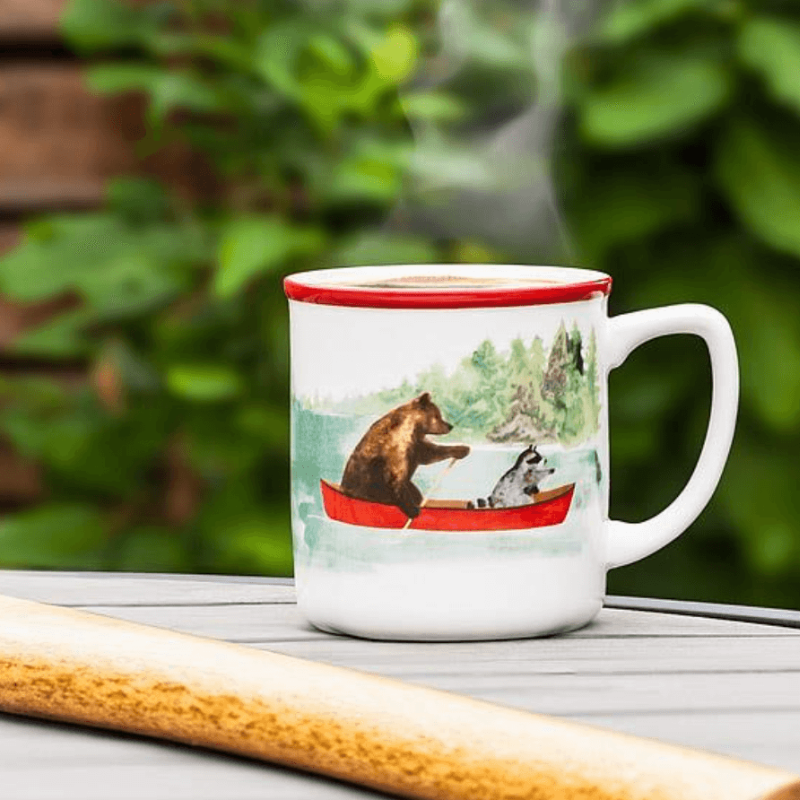 Animals in Canoe Mug