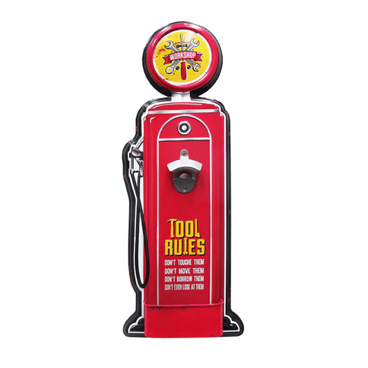 Tool Rules – Gas Pump Sign w/ Bottle Opener (coming soon.)