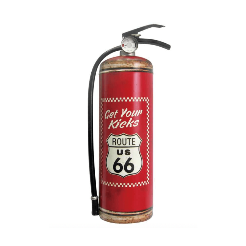 Route 66 Faux Extinguisher Wall Art (coming soon.)