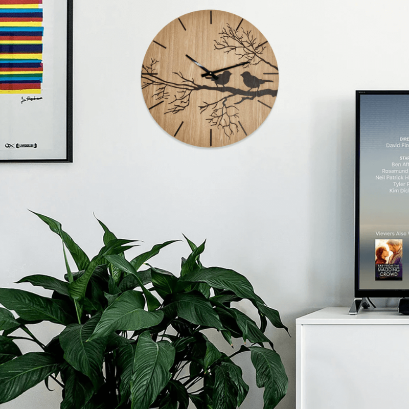 Birds on a Branch Wall Clock