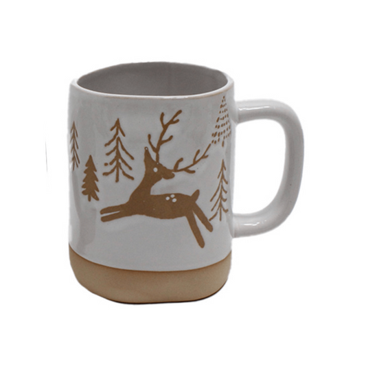 Reindeer Rustic Mug