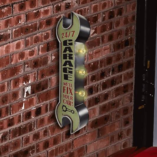Wrench Shape Wall Décor LED