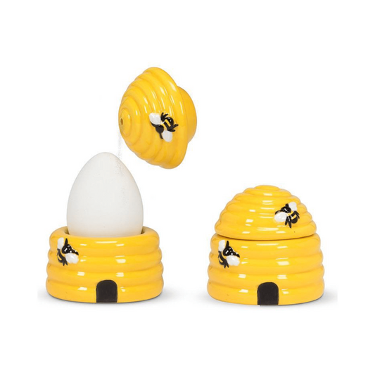 Beehive Egg Cup w/ Salt Shaker