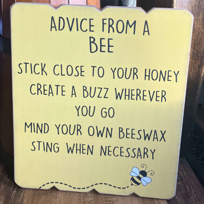 Advice From A Bee Wall Décor