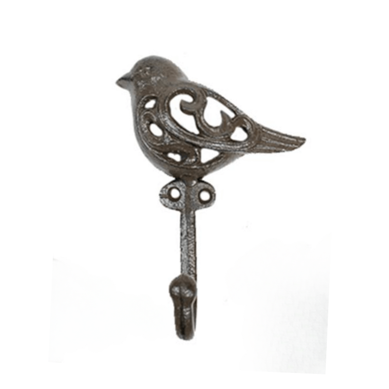 Bird Hook Brown Cast Iron