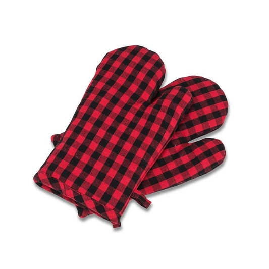 Buffalo Check Oven Mitts