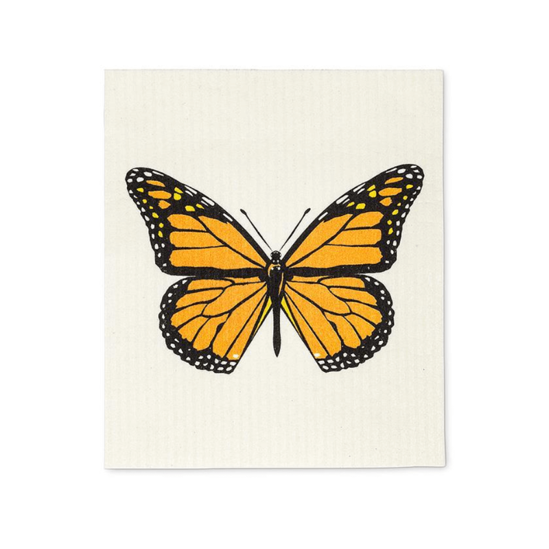 Monarch Butterfly Dishcloths. Set of 2.