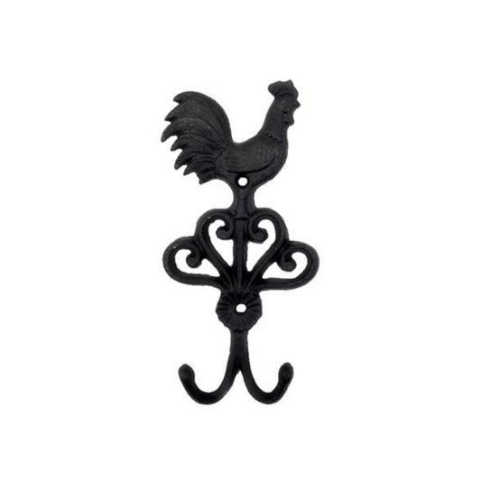 Rooster Hook Cast Iron (Black) More arriving soon.