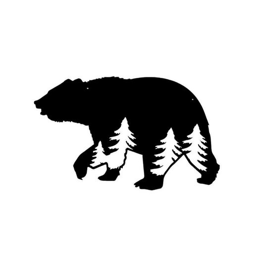 Bear + Trees Wall Sign