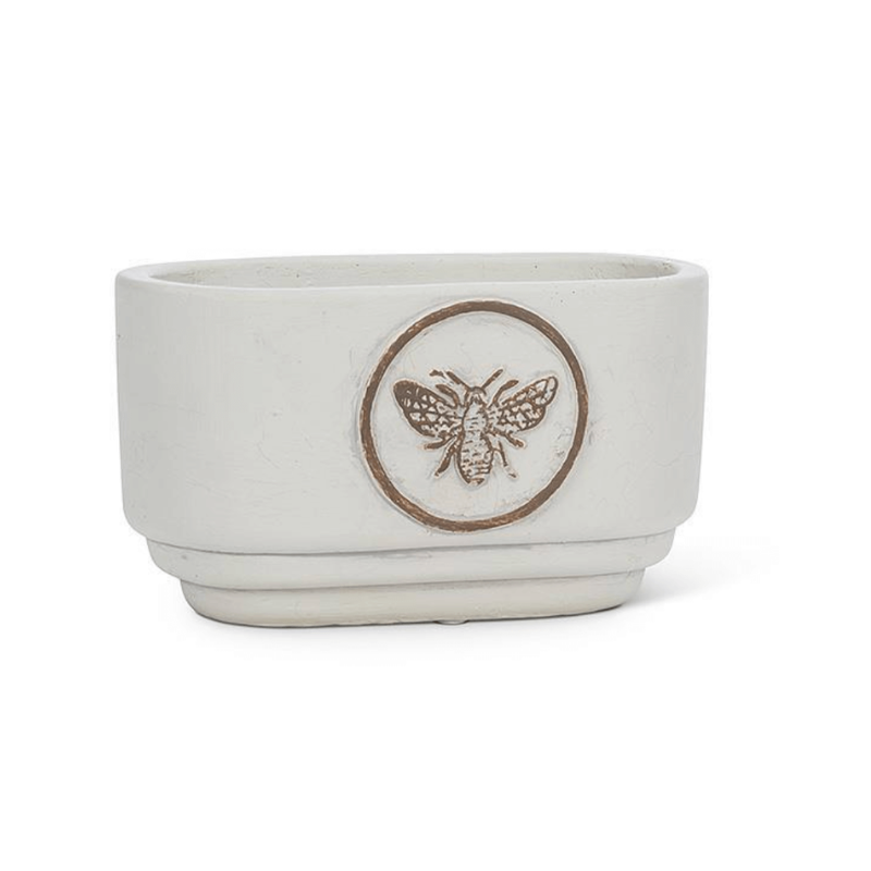 Bee Crest Oval Planter Small