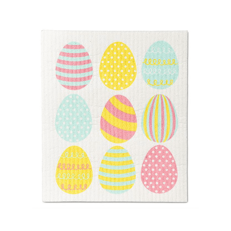 Easter Egg & Bunny Dishcloths. Set Of 2.