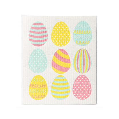 Easter Egg & Bunny Dishcloths. Set Of 2.