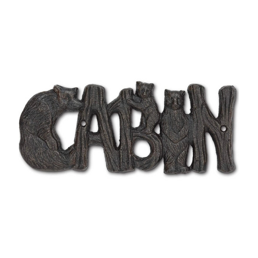 Cabin Sign w/ Bears