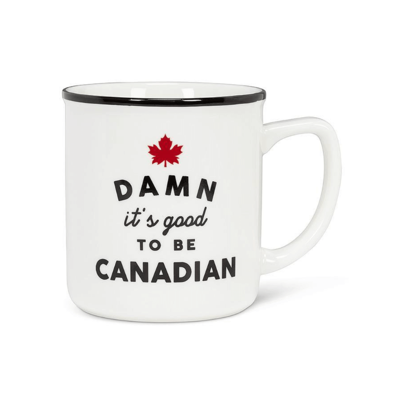 Good To Be Canadian Text Mug