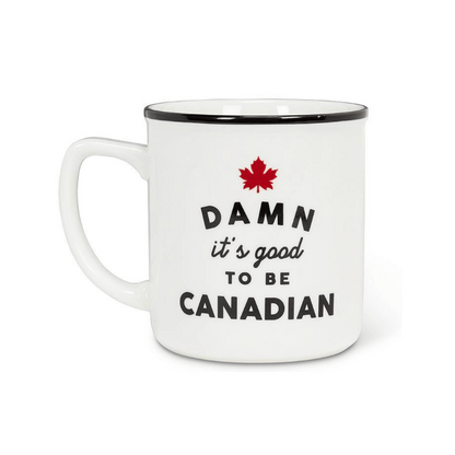 Good To Be Canadian Text Mug