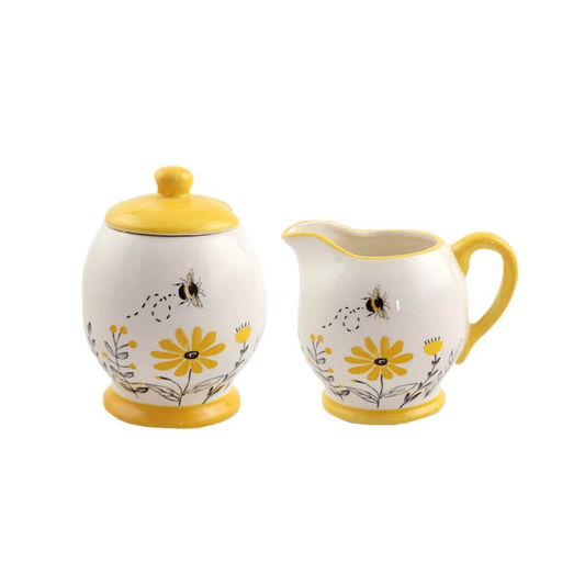 Bee Cream & Sugar Set