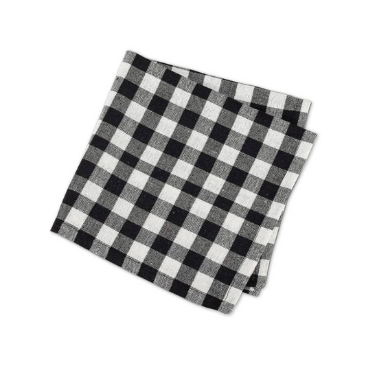 Buffalo Check Napkin White/Black