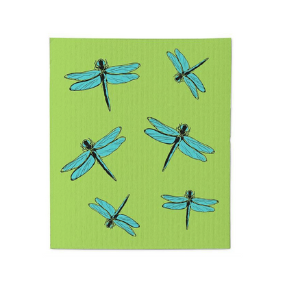 Dragonflies Dishcloths. Set Of 2.