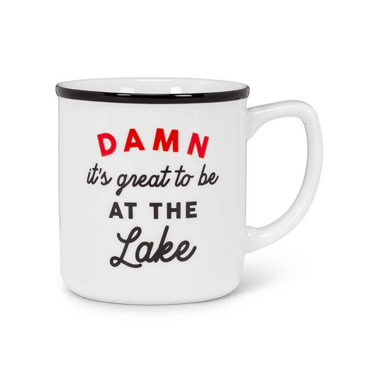 At The Lake Text Mug