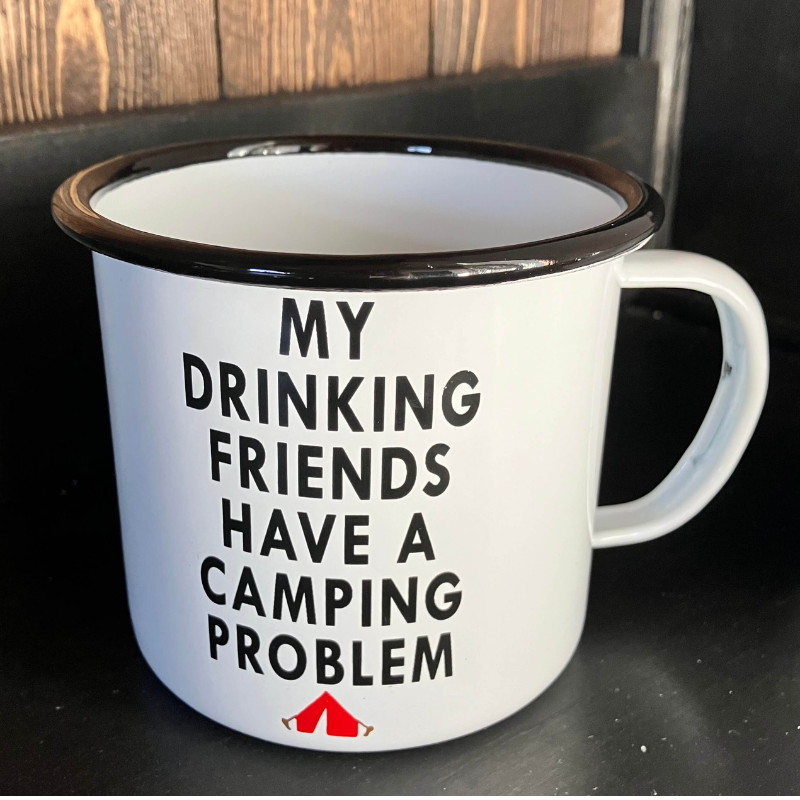 My Drinking Friends Enamel Mug