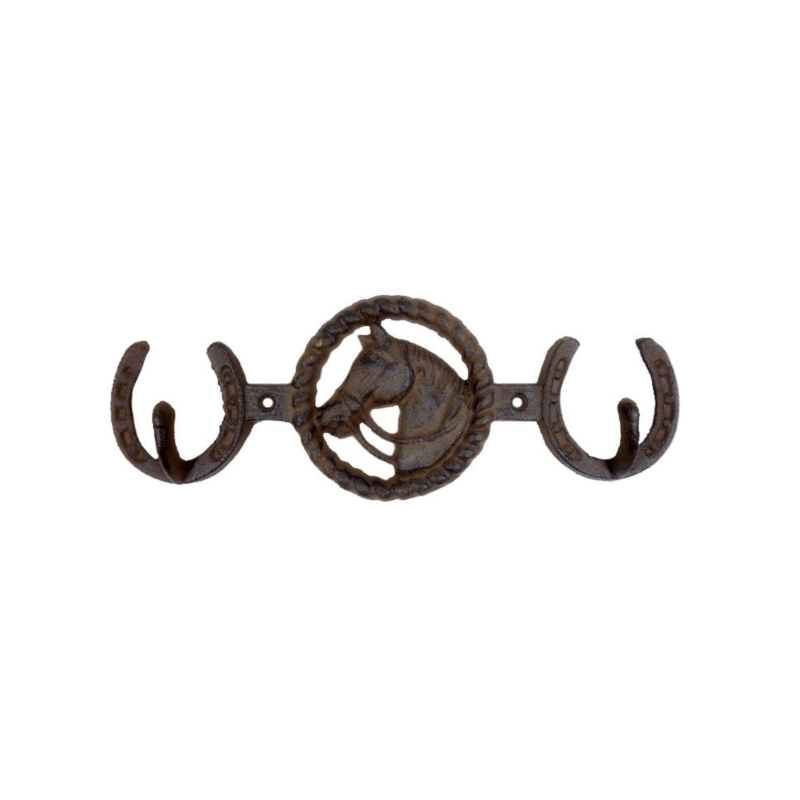 Horsehead w/ Horseshoes Hook