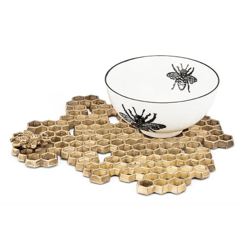 Honeycomb Trivet w/ Bee