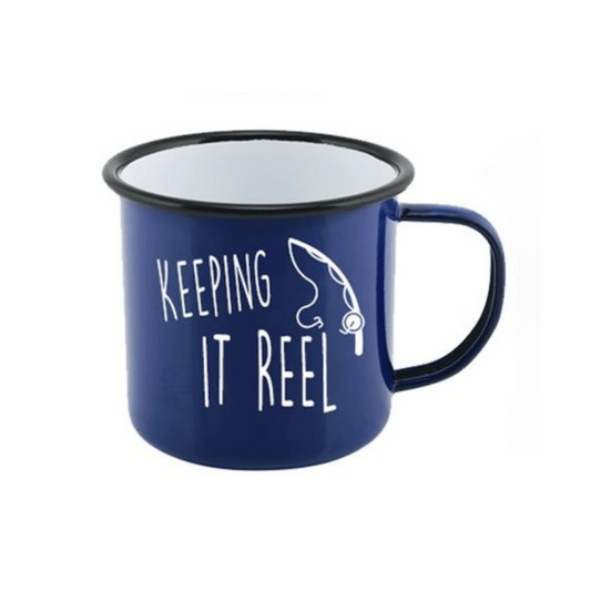 Keeping It Reel Enamel Mug