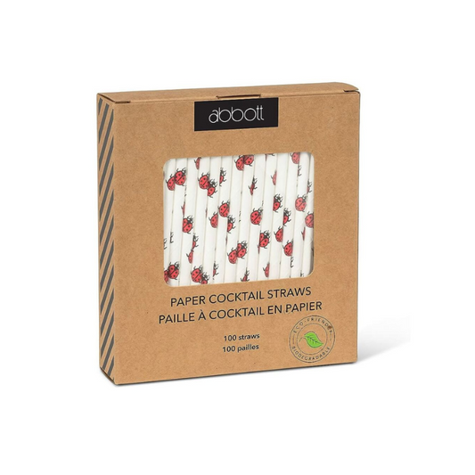 Ladybug Cocktail Straws 100 pieces