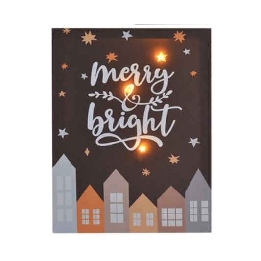 Merry & Bright Black LED