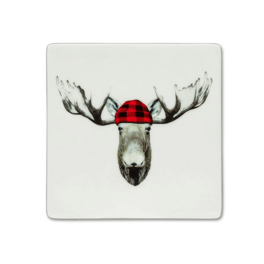 Jack Moose Coaster. Set Of 4.