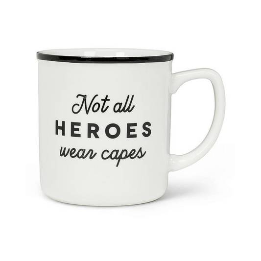 Not All Heroes Text Mug