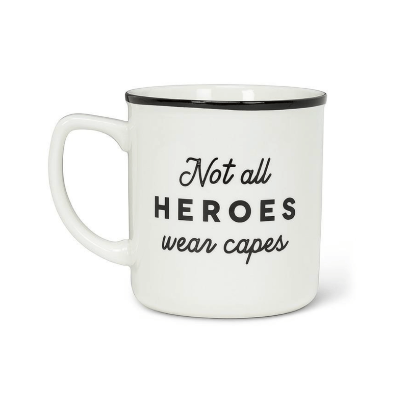 Not All Heroes Text Mug